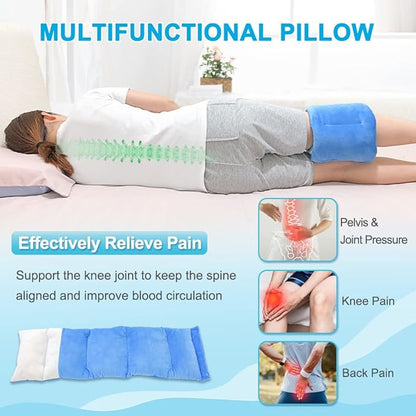 Knee Pillow for Side Sleepers Leg Pillows Side Sleeping Hip Pillow Knee Wedge Leg Support Pillow Between Legs for Sleeping Knee Support Surgery Pillow for Aligns Spine, Back, Sciatica Pain Relief