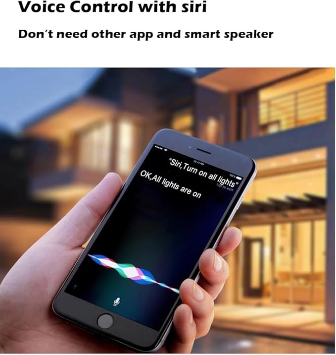 Smart Plug Compatible withHomeKit Electric Outlet Switch Socket Voice Control with Siri Alarm Timing Countdown 2.4G WiFi No Hub Required