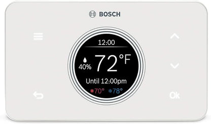 Bosch Thermotechnology Bosch Connected BCC50 Wi-Fi Thermostat-Compatible with Alexa and Google Assistant, All-in-One, Touch Screen, Safety Control, Smart Home, White
