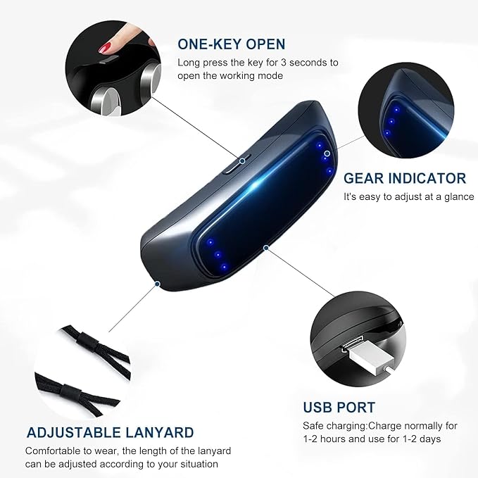 Snoring Solution, Professional Anti-Snoring Device for Men & Women, Upgraded Intelligent Electronic Snore Reducing Aids,Smart Snoring Solution, Breathe Easy, Anti Snore, Sleep Soundly