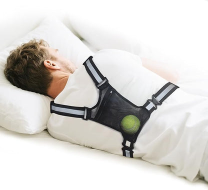 Sleep Position Trainer, Adjustable Side Sleeping Position Training Vest, Includes Balls to Prevent Sleeping on Back - Change Sleeping Position on Your Back or Improve Your Breathing