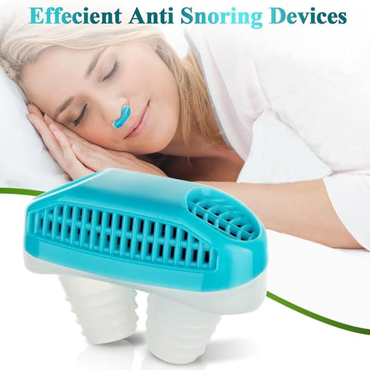 Anti Snoring Devices, Soft and Comfortable Material, Easy to Use&Clean for Women and Men Blue