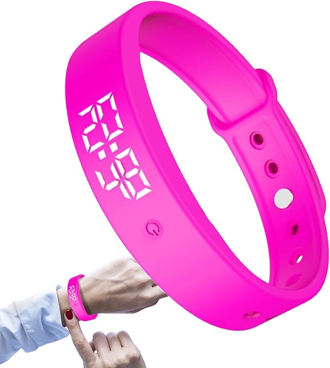 Alarm Vibrating Watch, Alarm Reminder Watch, Silent Vibrating Timer Clock, 3 Alarms Daily Organizer Timer for Adults/Men/Women/Teens/Elderly
