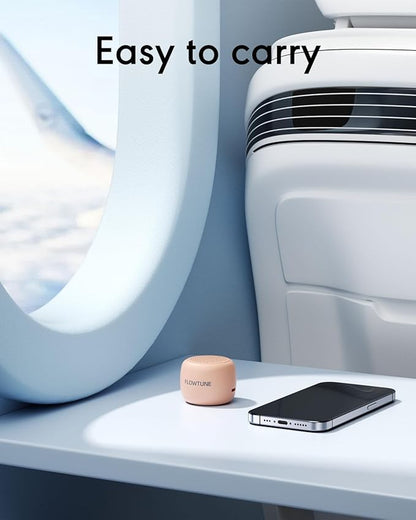 Sound Machine Flowtune White Noise Machine for Baby Adults, Mini Portable Sound Machine for Travel, 6H Timer, 18 Soothing Sleep Sounds Gift (Peach)