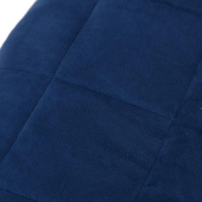 King Size Blue Weighted Blanket 86.6 x 92.5 in 24.3 lb for Soothing Comfort and Relaxation, Breathable Brushed Polyester Microfiber, Hypoallergenic Quilted Bedding