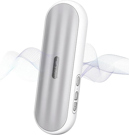 Private Bluetooth Speaker Under Pillow: Portable Bone Conduction Technology Sleep Aid with White Noise for Relaxation (White)