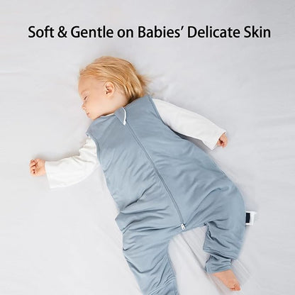 Rayon Made from Bamboo Toddler Sleep Sack with Feet 12-24 Months 1.0 Tog Ultra Soft Toddler Sleeping Sack 1t-2t Sleep Bag Walker Quilted Wearable Blanket with Legs 2-Way Zipper Lightweight