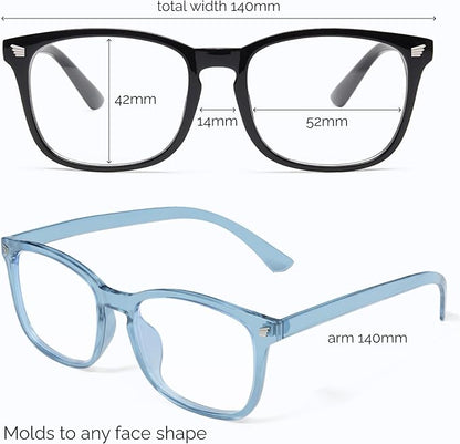 livho High Tech Blue Light Glasses - Advanced Blue Light Blocking Computer Glasses - Screen Fatigue & UV Protection