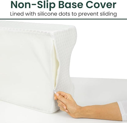 Leg Elevation Pillow- Leg Wedge for Knee, Swelling, Elevation, After Surgery Must Haves - Post Surgery, Knee Pain Relief - Breathable for Knee, Ankle and Foot - Improve Blood Circulation