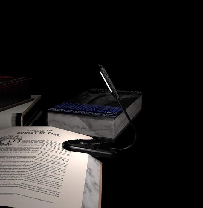 ZYK Book Light, 12 LED USB Rechargeable Reading Light with 3-Level Brightness for Eye Protection Night Reading Lamp