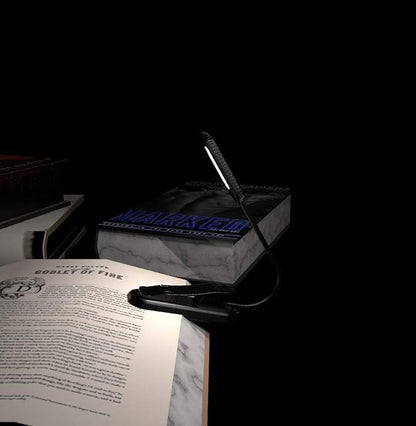 ZYK Book Light, 12 LED USB Rechargeable Reading Light with 3-Level Brightness for Eye Protection Night Reading Lamp