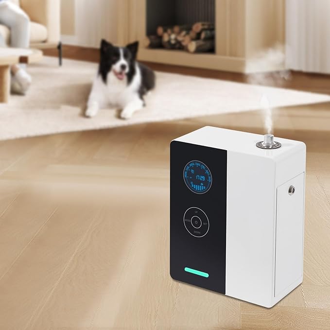 Smart Scent Air Machine Essential Oil Diffuser Scent Machine Smart Aroma Air Atomizer for Large Rooms, Hotels, spas, Offices 200ml (Black+White)