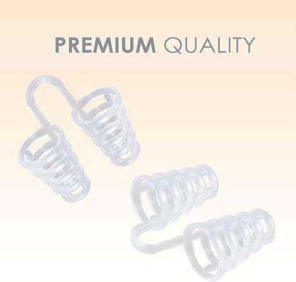 Nose Vent Sinus Relief (Pack of 12 Small Size) Soft Cone Vents - A Simple Solution for Nasal Snorers - Reusable Snoring Device to Enjoy a Peaceful Night's Sleep - by Mobi Lock