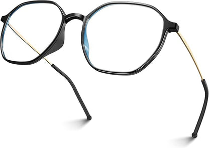 VISOONE Lightweight TR90 Blue Light Blocking Glasses Frame with Anti Glare Eye Protection for Women and Men RANE