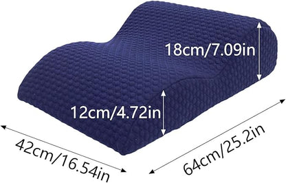 Bumpy Cuddles Pillow, 45° Multi Position Comfort Memory Foam Pillows, Couple Deep Position Support Pillow, Ergonomic Posture Support for Spinal, Ideal for Sitting & Lying (Dark Blue)