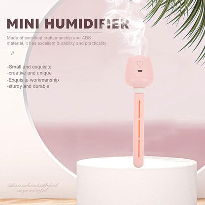 Uonlytech Usb Humidification Rod Portable Mini Humidifier Silent Ultrasonic Air Moisturizer for Bedroom Office Travel