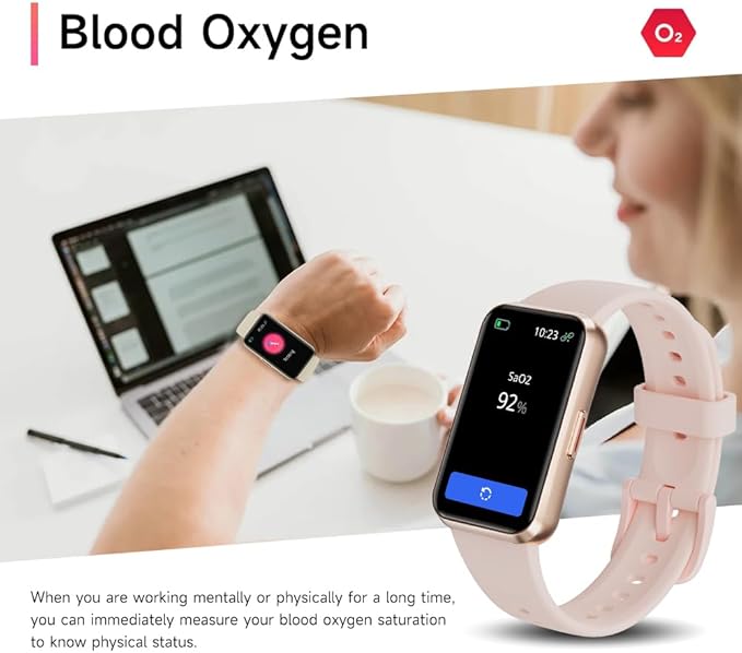 Fitness Trackers,Blood Oxygen Heart Rate Sleep Monitor,Smart Band 24/7 Health Monitoring,Calorie Pedometer Steps Counter Activity watchs/Notifications for iOS/Android