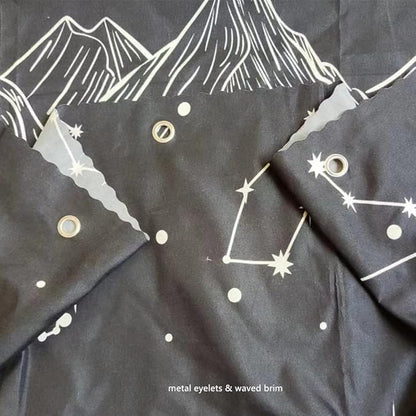 Bottom Bunk Bed Curtains Privacy Cloth Underbed Curtains for Low Loft Bed Twin, 2 Panels, Mountains