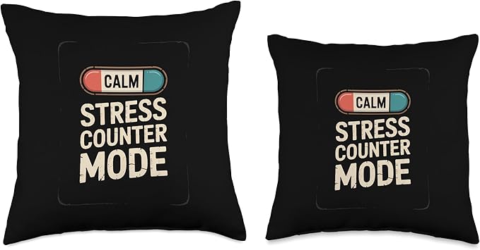 Relaxation Breathing Vagus Nerve Stimulation Stress Relief Throw Pillow