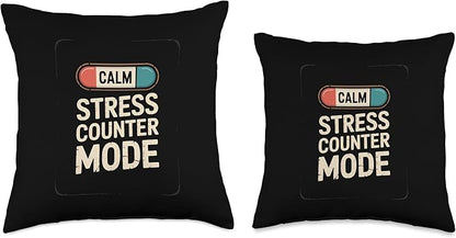 Relaxation Breathing Vagus Nerve Stimulation Stress Relief Throw Pillow
