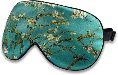 Alaska Bear Natural Silk Sleep Mask, Blindfold, Super Smooth Eye Mask (Blossom Almond)