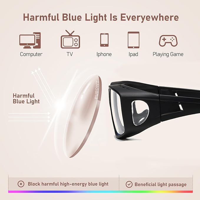 Fit Over Glasses Blue Light Blocking and Night Vision Driving Glasses for Men Women Wrap Around Goggles Eyewear PT2006