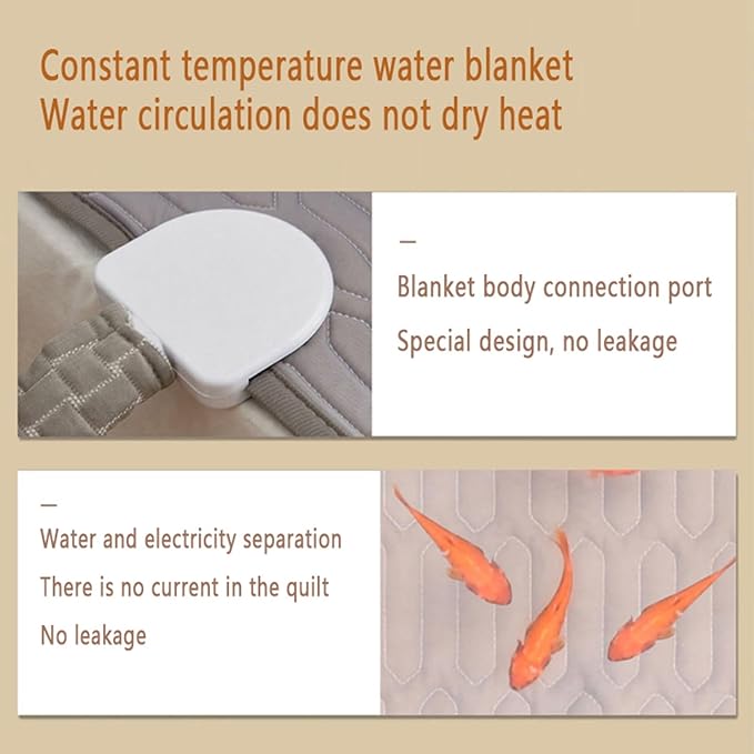 Heated Blanket Water Control Temperature Eco-Friendly Water Heated Mattress Pad Non-Electric Bed Warmer Smart Smooth Hydro Heat Soft Pad