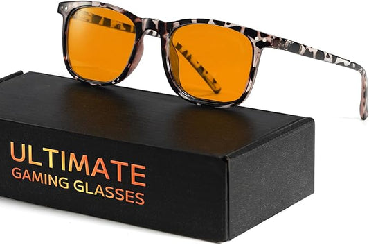 TIJN Sleep Glasses for 99% Blue Green Light Blocking Red Lens for Computer Gaming Screen Fatigue UV Protection