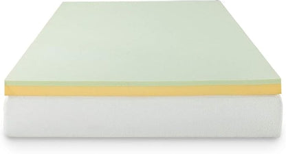 Zinus Green Tea Memory Foam Mattress Toppers, Short Queen (AZ-GTFT-300SQ)