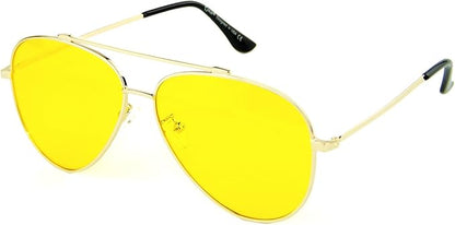 Cyxus Davos French Ma-con Style Aviator Glasses Blue Light Blocking Eyeglasses for Computer UV Protection Anti Eyestrain 8805