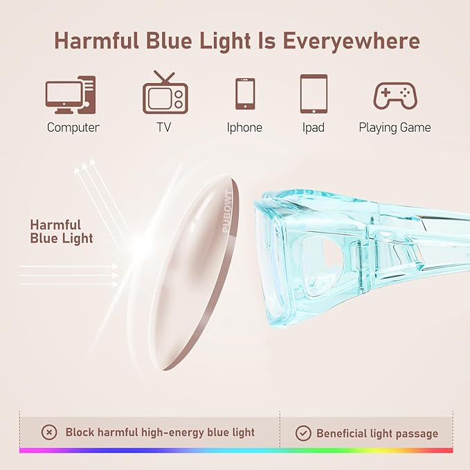 Fit Over Glasses Blue Light Blocking and Night Vision Driving Glasses for Men Women Wrap Around Goggles Eyewear PT2006
