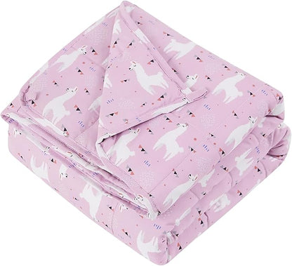 HOSUKKO Weighted Blanket - 5 lbs Purple Alpaca Heavy Blanket - Breathable Blanket(36 * 48 inches, 5 lbs)