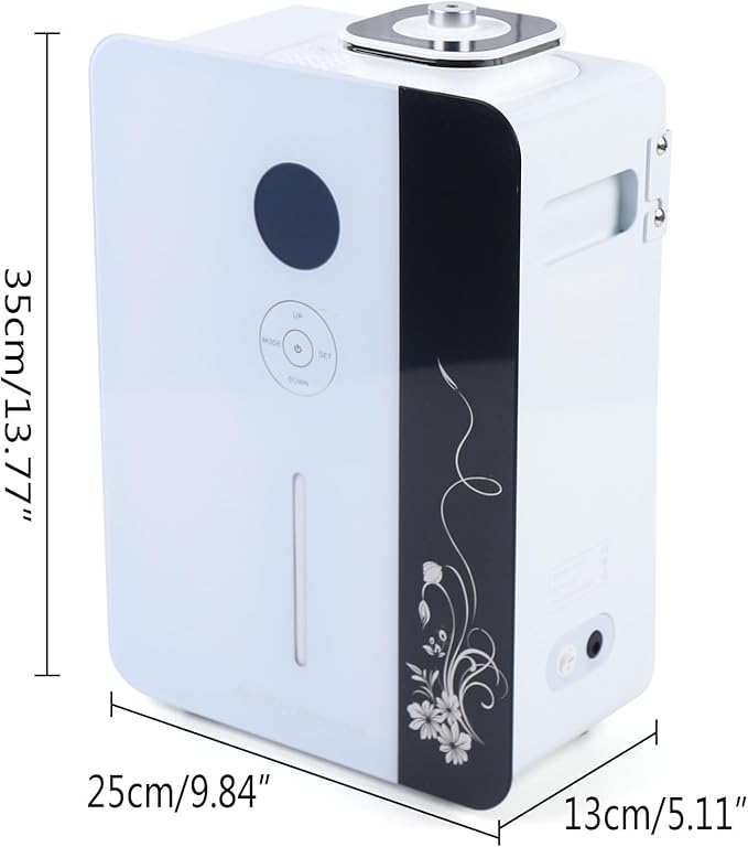 Commercial Fragrance Machine, 17W 800ml Waterless HVAC Air Scent Diffuser Large Room Quiet Smart Nebulizing Air Diffuser 3500-7500 sq.ft Coverage for Hotel, Office, Theater, Spa