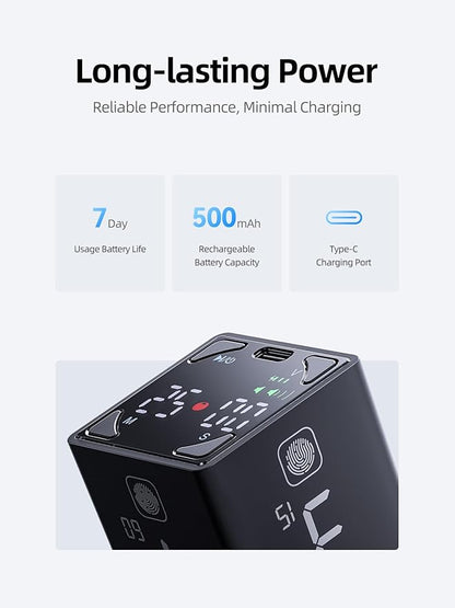 Pomodoro Timer Cube, Productivity Timer, Pause & Resume, Silent, Vibrate & Adjustable Sound Alert, for ADHD, Task, Work, Study, 1/3/5/10/15/25/45/60min & Custom Countdown, Black