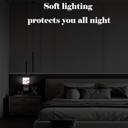 Misty Mountains and Forests Night Light,Plug Into Wall for Boys Girls Bedroom Decorative Square Night Light Lamp 0.5w Sleep Friendly