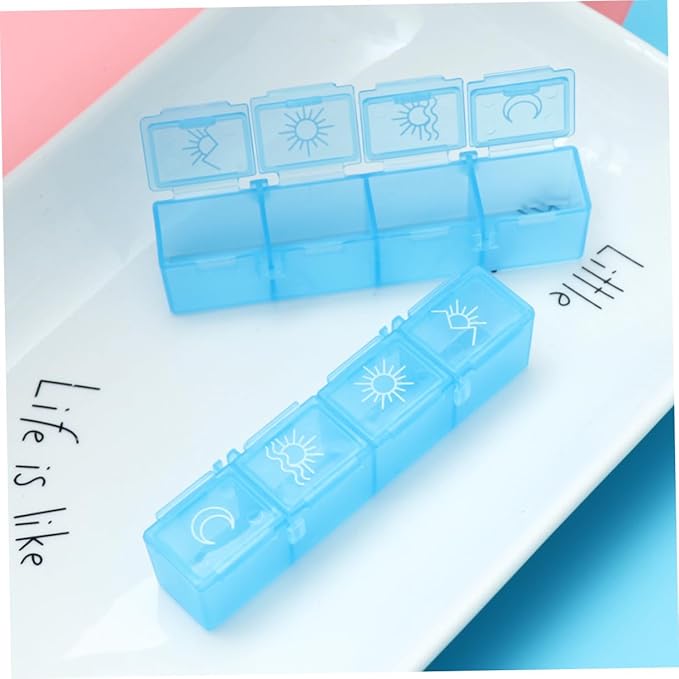 Mobestech Weekly Organizer 7-Day 28 Compartments Reminder Alarm Removable Timer Luminous LCD