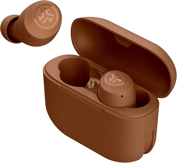 JLab Go Air Pop+ Tones True Wireless Earbuds, in Ear Headphones, Bluetooth Earphones, 35H Playtime Ear Buds, Bluetooth Earbuds with Microphone, USB-C Charging Case, Dual Connect, EQ3 Sound, (1615 C)
