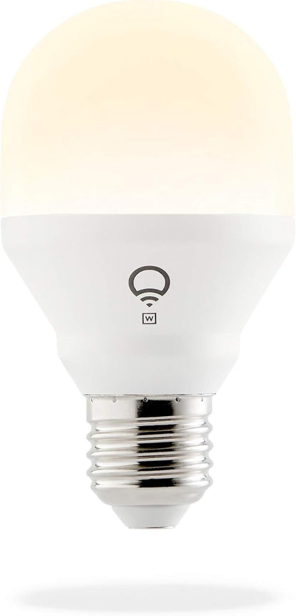 LIFX Mini White (A19) Wi-Fi Smart LED Light Bulb, Dimmable, Warm White, No Hub Required, Works with Alexa, Apple HomeKit and the Google Assistant,9 watts