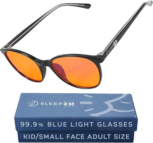 100% Blue Light Blocking Glasses - Better Sleep Anti Eye Strain Protection - Computer Gaming Women Men