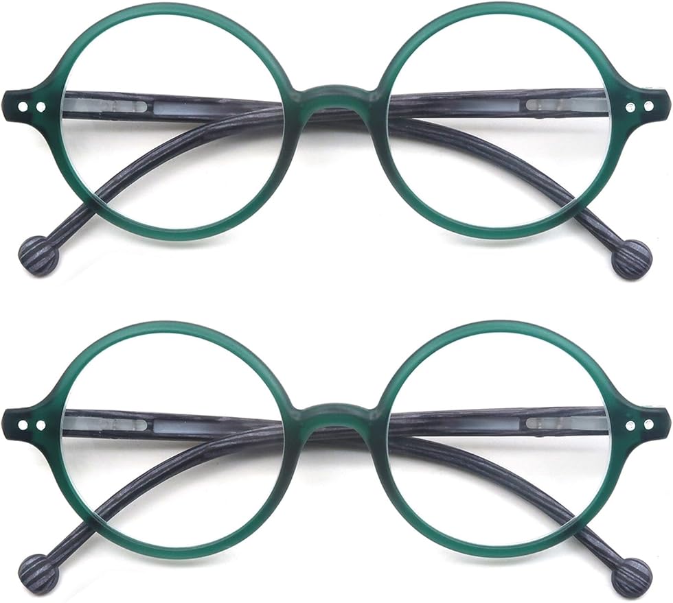 Round Reading Glasses Women Men Blue Light Blocking Circular Readers Unisex Ultra Lightweight Circle Cheaters Glasses