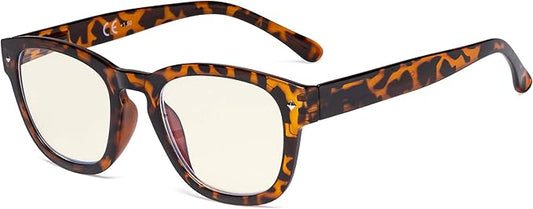 Eyekepper Blue Light Filter Reading Glasses - UV420 Protection Computer Reader Eyeglasses - Tortoise +3.00