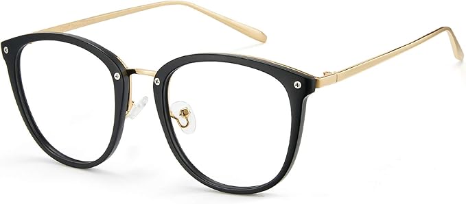 Cyxus Blue Light Glasses for Woman, Fashion Computer Glasses on Office Reduce Eye Strain Anti Migraine for Working Reading