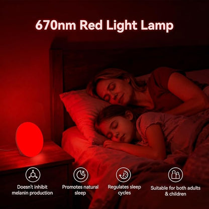 LASTAR 10000 Lux Sun Lamp, 670nm Red Night Light with 5 Color Temperatures, 5 Brightness Levels, 4 Timer Settings, Smart Touch & Remote Control