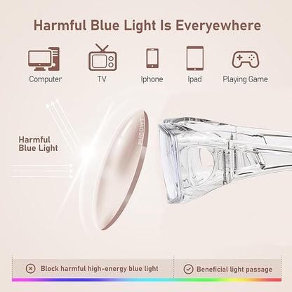 Fit Over Glasses Blue Light Blocking and Night Vision Driving Glasses for Men Women Wrap Around Goggles Eyewear PT2006