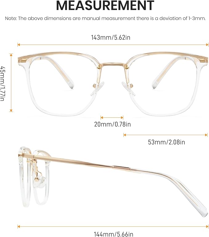 Cyxus Blue Light Glasses for Woman, Fashion Computer Glasses on Office Reduce Eye Strain Anti Migraine for Working Reading
