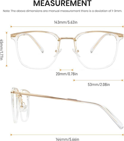 Cyxus Blue Light Glasses for Woman, Fashion Computer Glasses on Office Reduce Eye Strain Anti Migraine for Working Reading