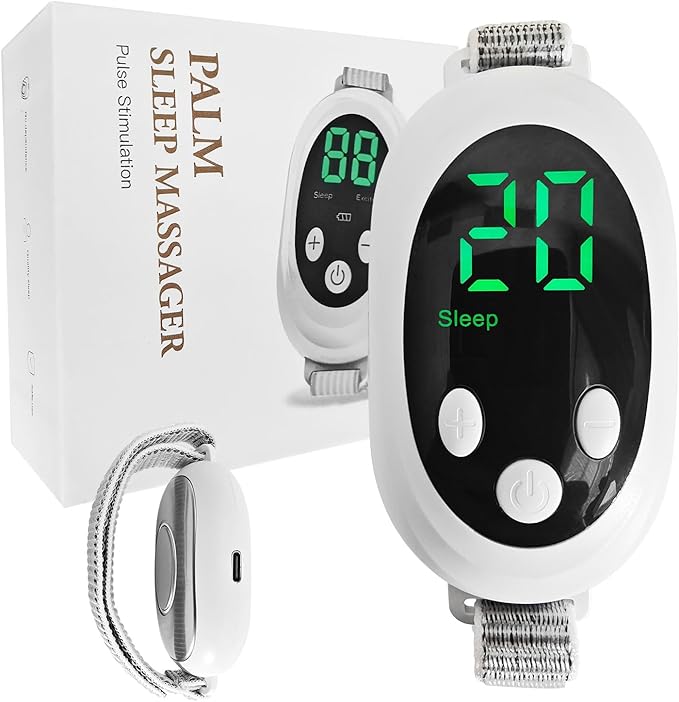 Handheld Sleep Aid Device, Sleep Assisted Low-Frequency Pulse Generator, Relief Anxiety Help Sleep, USB Rechargeable
