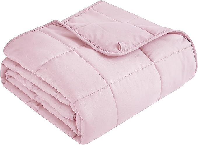 Topcee Weighted Blanket for Adults (10 lbs, 48" x 72") Twin Size Soft Cooling Heavy Blanket Sleeping, Apply to 90-110 lbs Body, Thick Breathable Blanket with Glass Bead, Easy Care