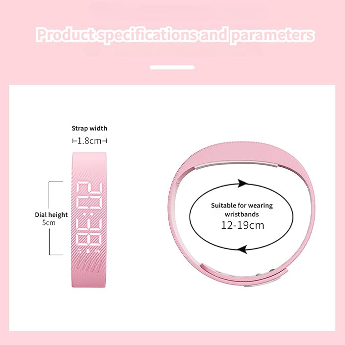 Vibrating Alarm Clock Watch, Magnetic-Charging Water-Proof Bracelets Wrist Alarms, Silent Wake Up Smart Alarms Wristband, Wearable Vibrations Wrist Clocks Sleep Wristband for Heavy Sleeper