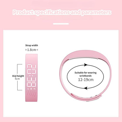 Vibrating Alarm Clock Watch, Magnetic-Charging Water-Proof Bracelets Wrist Alarms, Silent Wake Up Smart Alarms Wristband, Wearable Vibrations Wrist Clocks Sleep Wristband for Heavy Sleeper